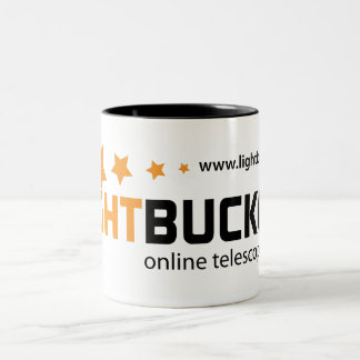 Café Em Dois Tons Caneca do logotipo de LightBuckets