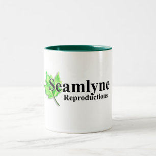 Café Em Dois Tons Caneca do logotipo de Seamlyne (primavera)