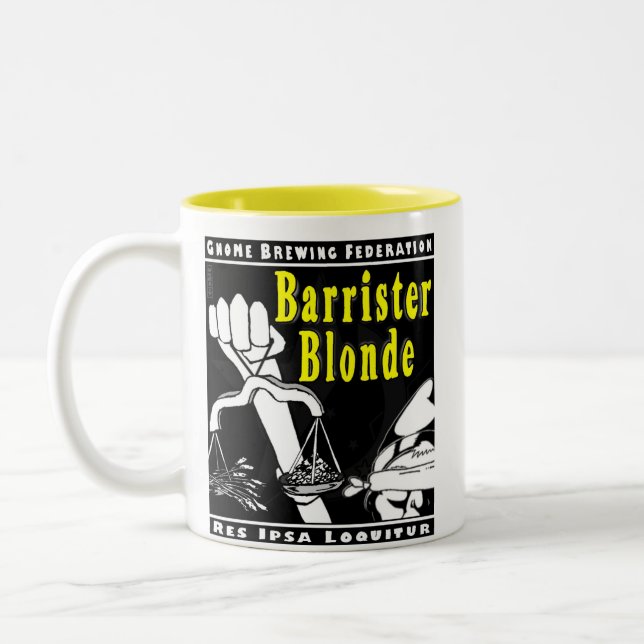 Café Em Dois Tons Caneca do louro do advogado de GBF (Esquerda)