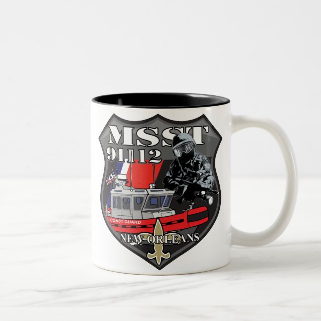 Café Em Dois Tons Caneca do mergulhador de MSST NOLA (Direita)