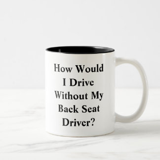 Café Em Dois Tons Caneca do motorista de assento traseiro