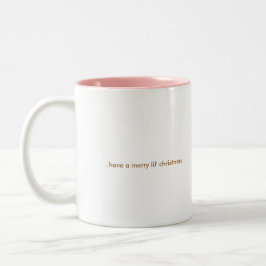 Café Em Dois Tons Caneca do Natal do tigre de Li'l