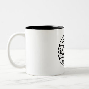 Café Em Dois Tons Caneca do nativo de Borikén