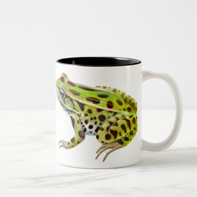 Café Em Dois Tons Caneca do norte dos sapos de leopardo (Direita)