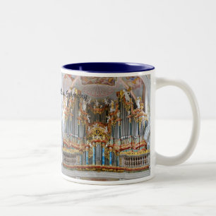 Café Em Dois Tons Caneca do órgão da abadia de Ochsenhausen