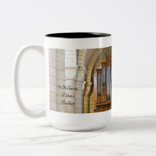 Café Em Dois Tons Caneca do órgão de Poitiers
