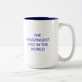 Café Em Dois Tons Caneca do pai de Amazingest