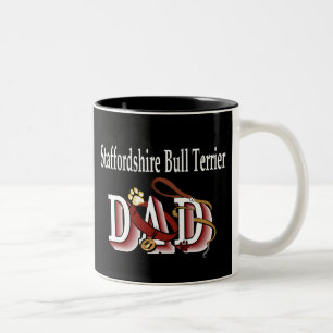 Café Em Dois Tons Caneca do pai de Staffordshire bull terrier