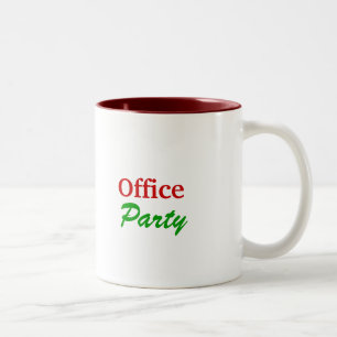 Café Em Dois Tons Caneca do partido de escritório