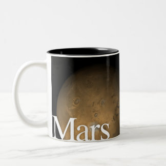 Café Em Dois Tons Caneca do planeta de LITD: Marte