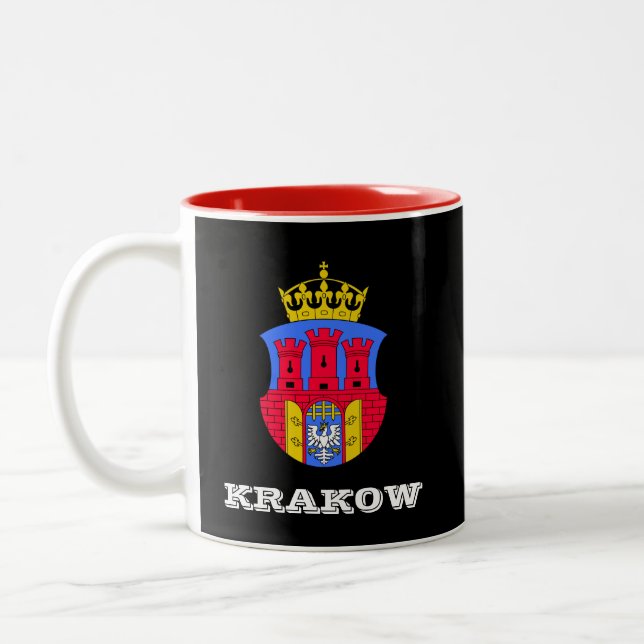 Café Em Dois Tons Caneca do Polônia de Krakow (Esquerda)