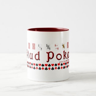 Café Em Dois Tons Caneca do póquer de parafuso prisioneiro (grande)