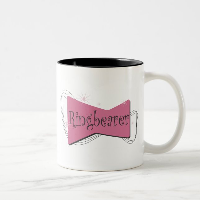 Café Em Dois Tons Caneca do portador de anel (Direita)