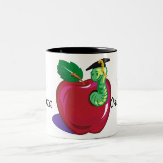 Café Em Dois Tons Caneca do professor de Apple