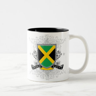 Café Em Dois Tons Caneca do protetor 2 de Jamaica