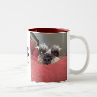 Café Em Dois Tons Caneca do salvamento do Schnauzer de Clarabelle