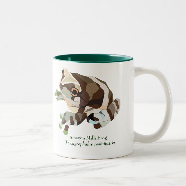 Café Em Dois Tons Caneca do sapo do leite de AmphibiaWeb Amazon (Direita)