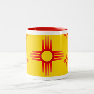 Café Em Dois Tons Caneca do símbolo de Zia Sun