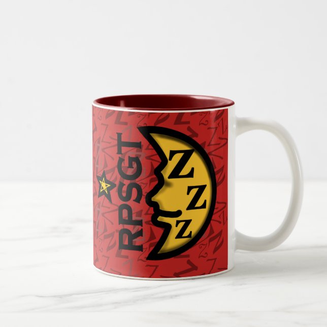 Café Em Dois Tons CANECA do SONO de RPSGT POLYSOMNOGRAPHY por (Direita)