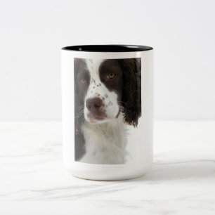 Café Em Dois Tons Caneca do Spaniel de Springer