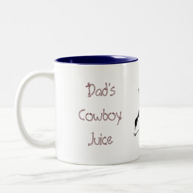 Café Em Dois Tons Caneca do suco de Dad'sCowboy (Esquerda)