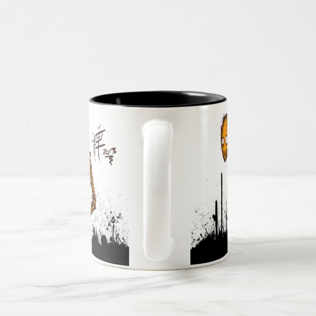 Café Em Dois Tons Caneca do sumo de laranja (Alça)