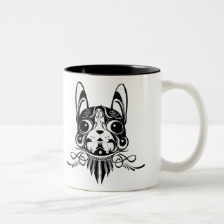 Café Em Dois Tons caneca do terrier de Boston do cão do doggy do