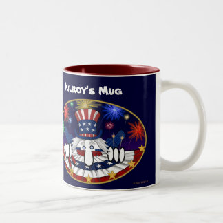 Café Em Dois Tons Caneca do tio Sam de Kilroy