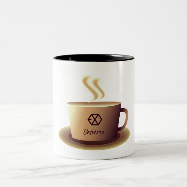 Café Em Dois Tons Caneca do universo de EXO (Centro)
