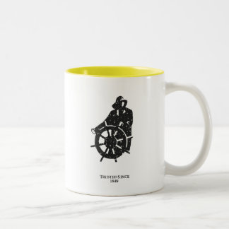 Café Em Dois Tons Caneca do vintage de Gorton