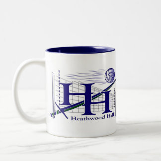 Café Em Dois Tons Caneca do voleibol de Heathwood