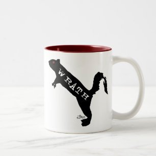 Café Em Dois Tons Caneca do Wrath de Squirrelly