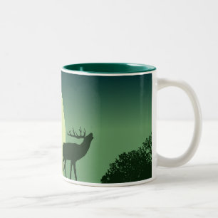 Café Em Dois Tons Caneca dos alces de Bugling