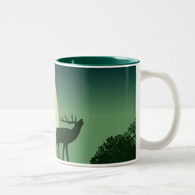 Café Em Dois Tons Caneca dos alces de Bugling (Direita)