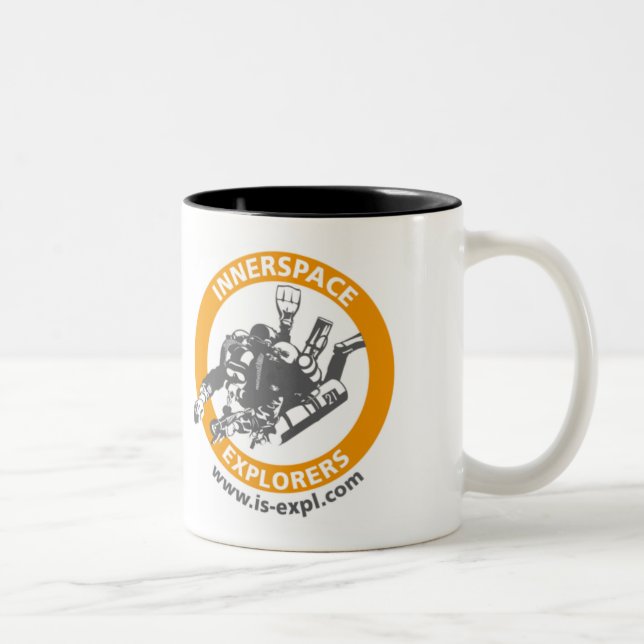 Café Em Dois Tons Caneca dos exploradores de InnerSpace (caneca de (Direita)