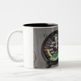 Café Em Dois Tons Caneca dos instrumentos de Cessna