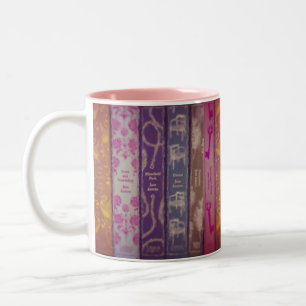 Café Em Dois Tons Caneca dos livros de Jane Austen