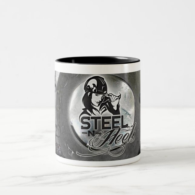 Café Em Dois Tons Caneca dos saltos de aço de N (Centro)