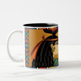 Café Em Dois Tons Caneca egípcia de Hathor da deusa