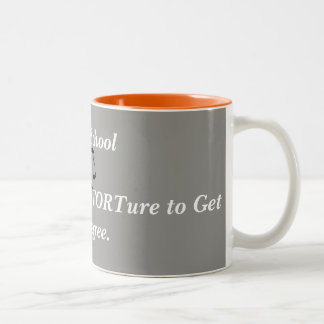 Café Em Dois Tons Caneca engraçada da escola de direito