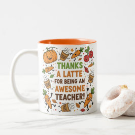 Café Em Dois Tons Caneca engraçada de Ação de Graças para agradecime