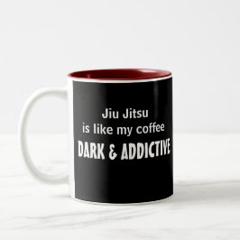 Café Em Dois Tons Caneca engraçada de Jiu Jitsu
