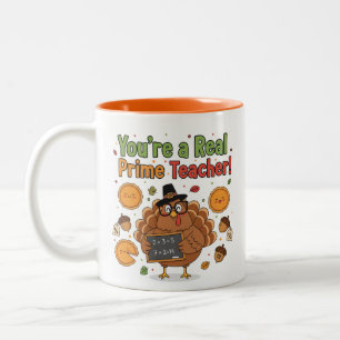 Café Em Dois Tons Caneca engraçada do Dia de Ação de Graças para pro