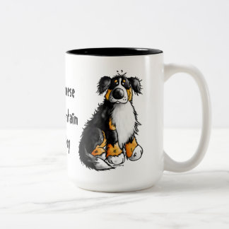 Café Em Dois Tons Caneca engraçada dos desenhos animados do cão de