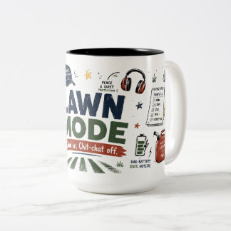 Café Em Dois Tons Caneca Engraçada Papai no Modo Jardim, Conversa De
