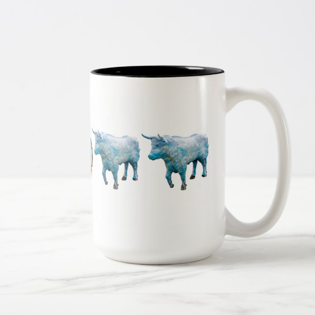 Café Em Dois Tons Caneca "enraizada" de 15 onças (Direita)
