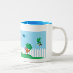 Café Em Dois Tons Caneca exterior dos poderes de TurfMutt