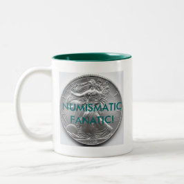 Café Em Dois Tons Caneca Fã de Numismática