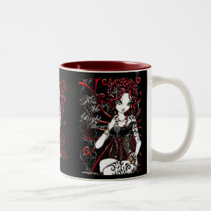 Café Em Dois Tons Caneca feericamente do dia dos namorados de Sasha