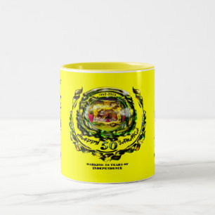 Café Em Dois Tons Caneca feliz de Jamaica 50